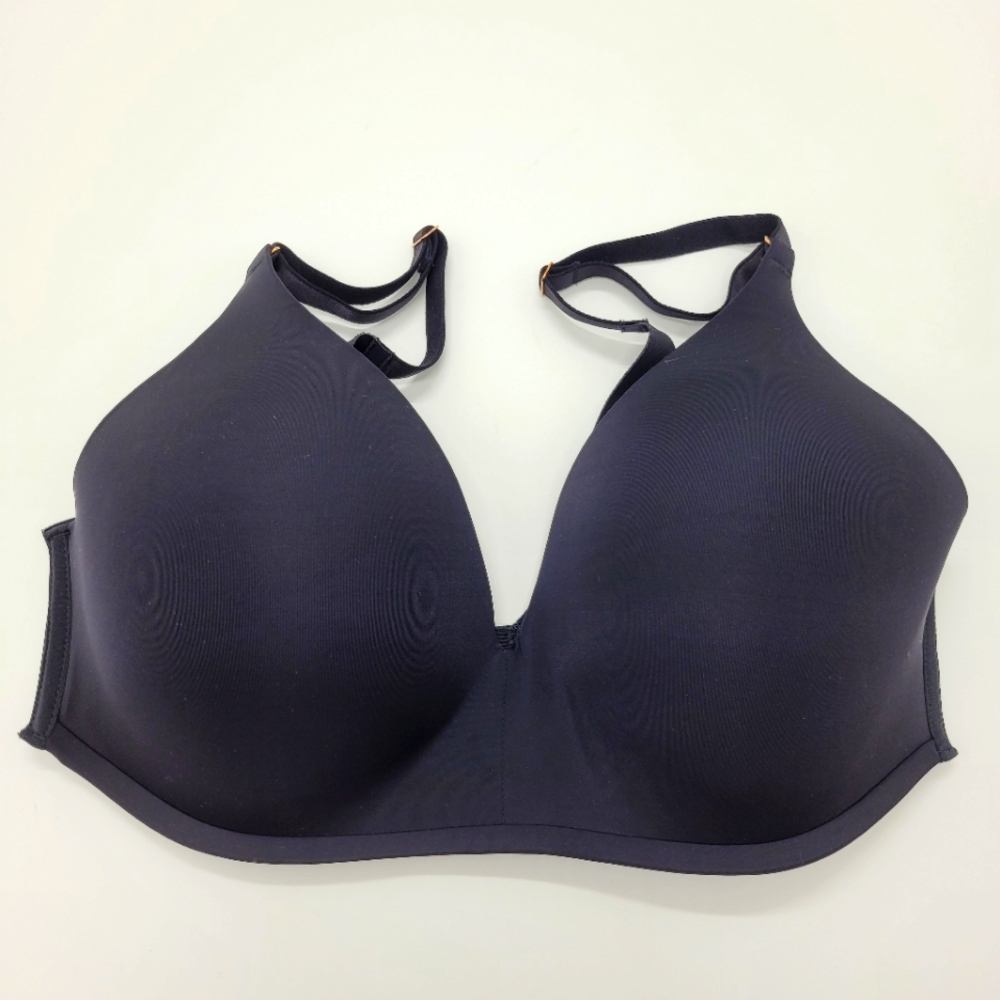 Soma Vanishing 360 Wireless Bra Black Adjustable Straps Size 36C